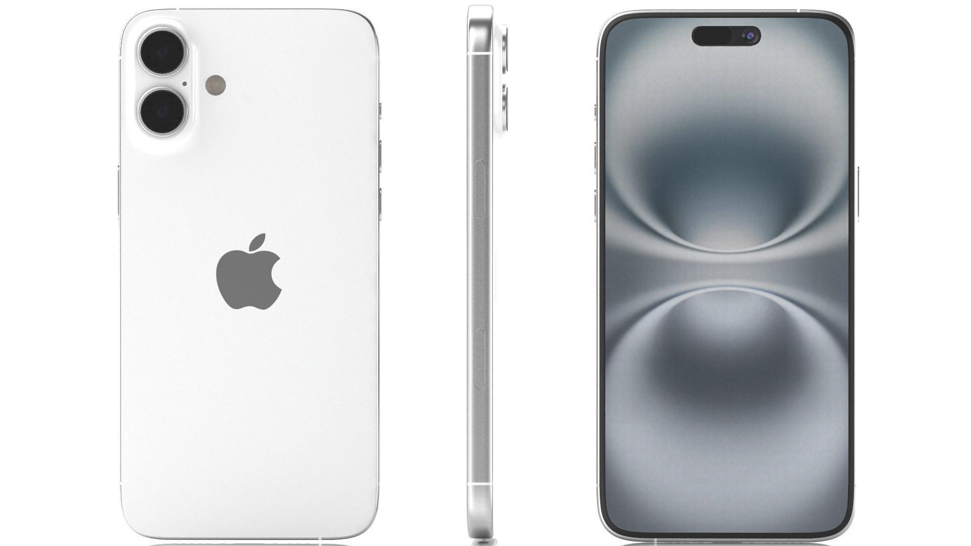 Apple iPhone 16 plus All colors 3D model_35