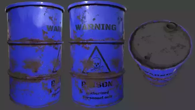 Barrel Blue Damage Signal