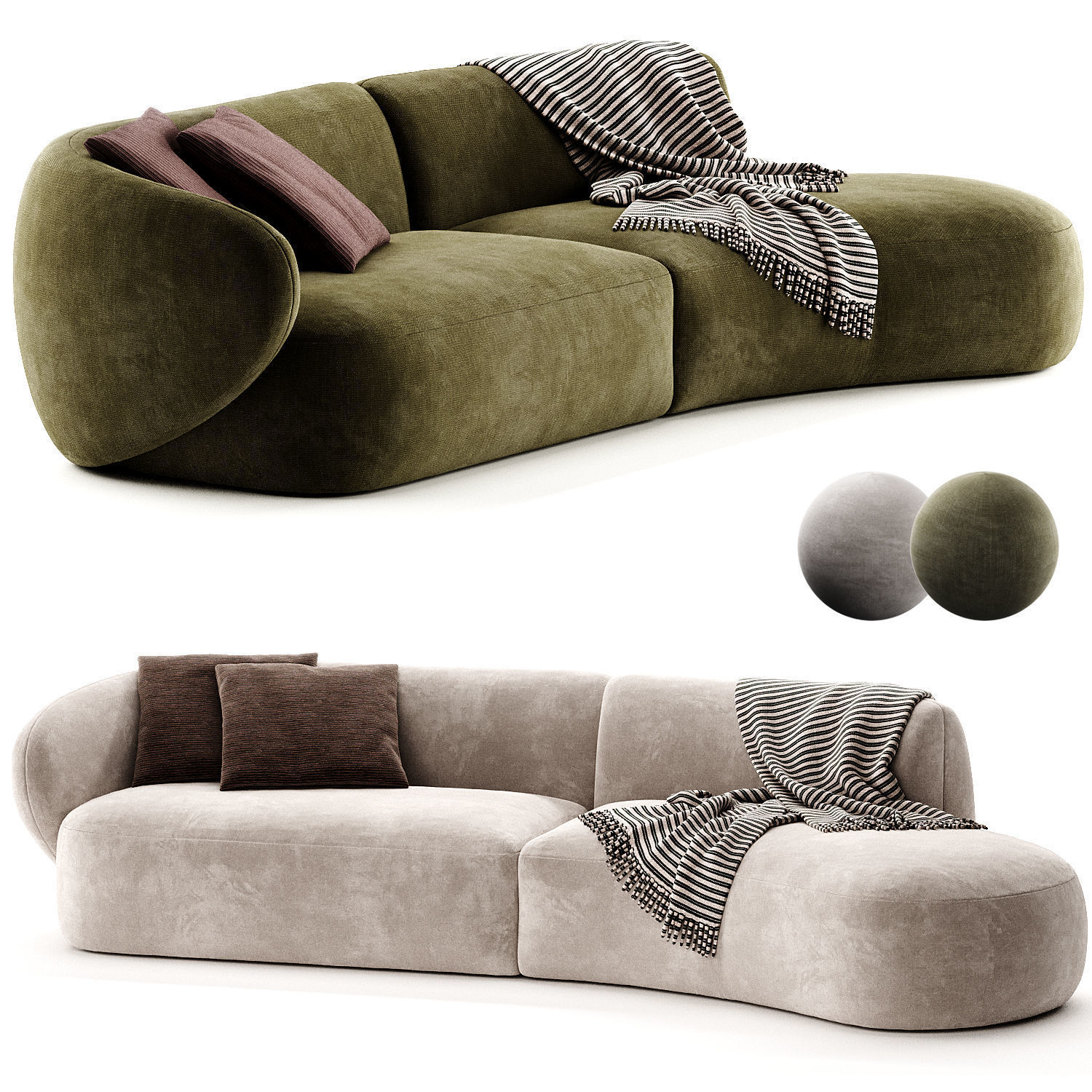 SWELL Sofa 3D model_3
