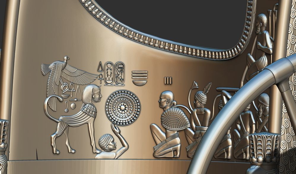 War Chariot of King Tutankhamun 3d printable model 3D print model_6