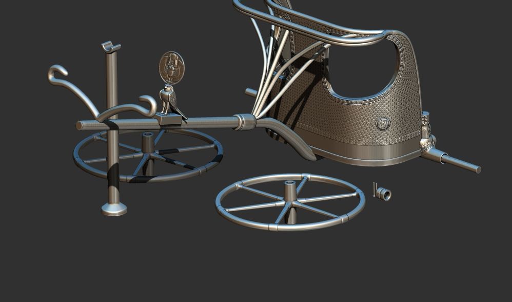 War Chariot of King Tutankhamun 3d printable model 3D print model_15