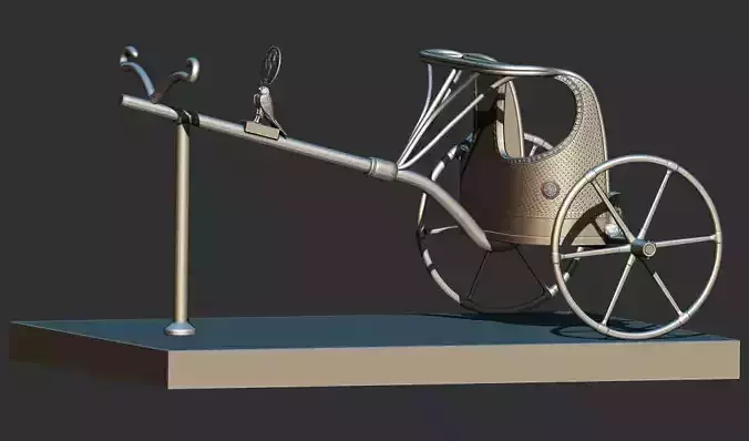 War Chariot of King Tutankhamun 3d printable model 3D print model