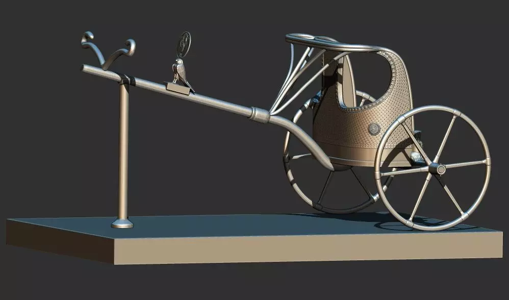 War Chariot of King Tutankhamun 3d printable model 3D print model_0