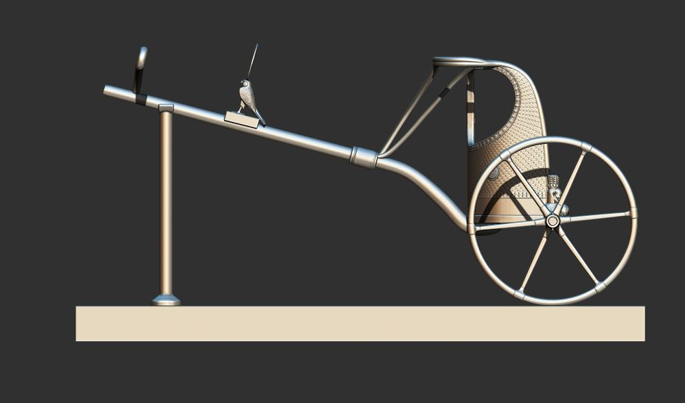 War Chariot of King Tutankhamun 3d printable model 3D print model_10