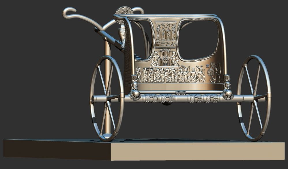 War Chariot of King Tutankhamun 3d printable model 3D print model_1