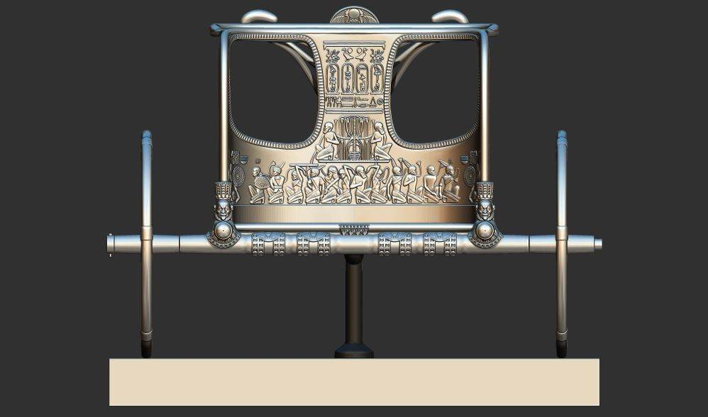 War Chariot of King Tutankhamun 3d printable model 3D print model_4