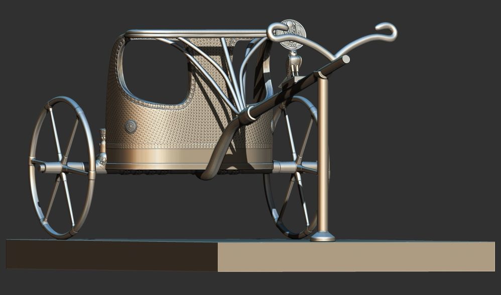 War Chariot of King Tutankhamun 3d printable model 3D print model_2