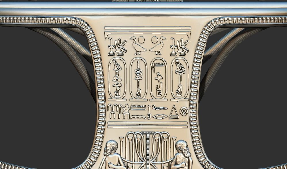 War Chariot of King Tutankhamun 3d printable model 3D print model_7