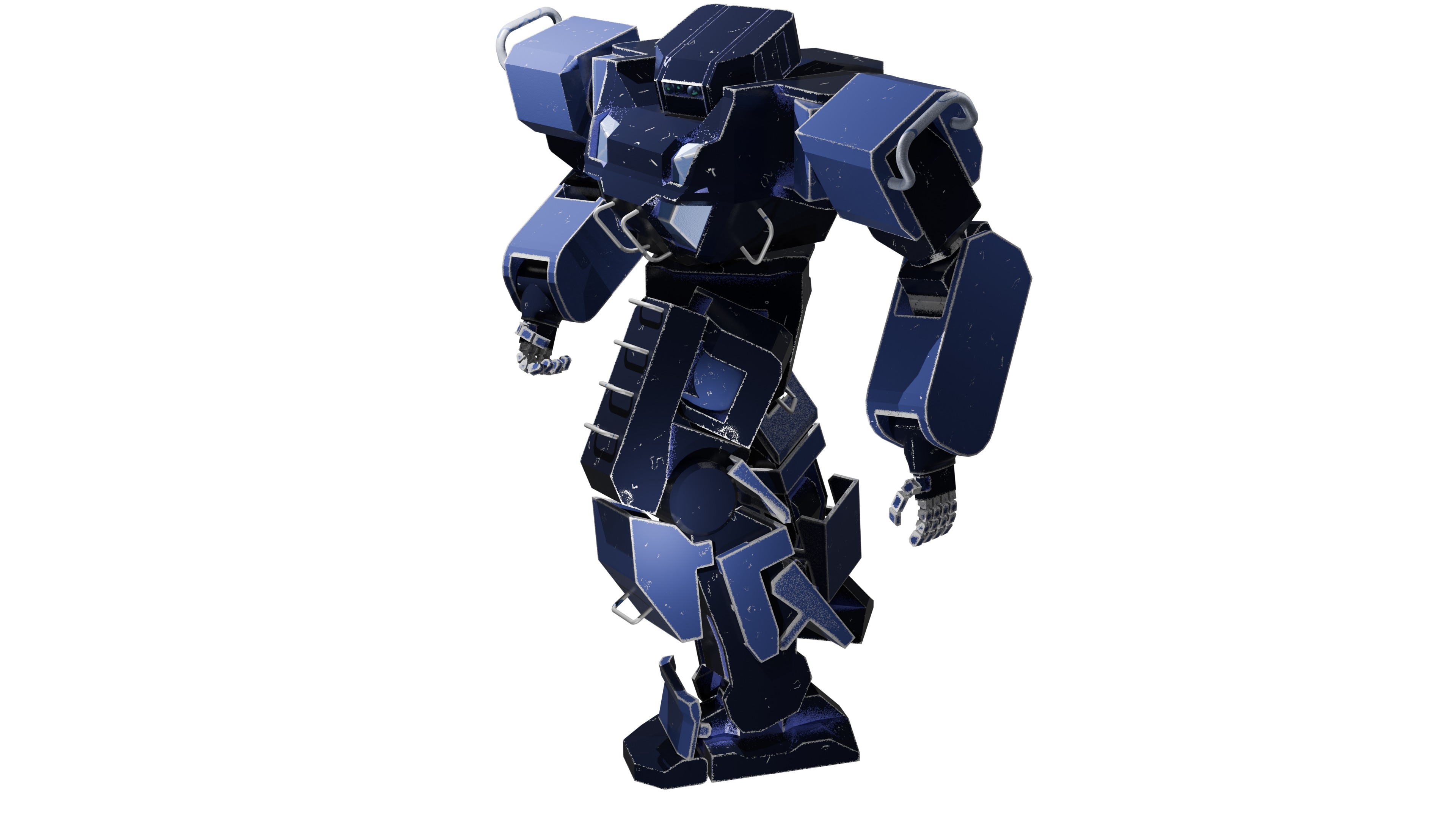 GridLock Grunt Low-poly 3D model_7