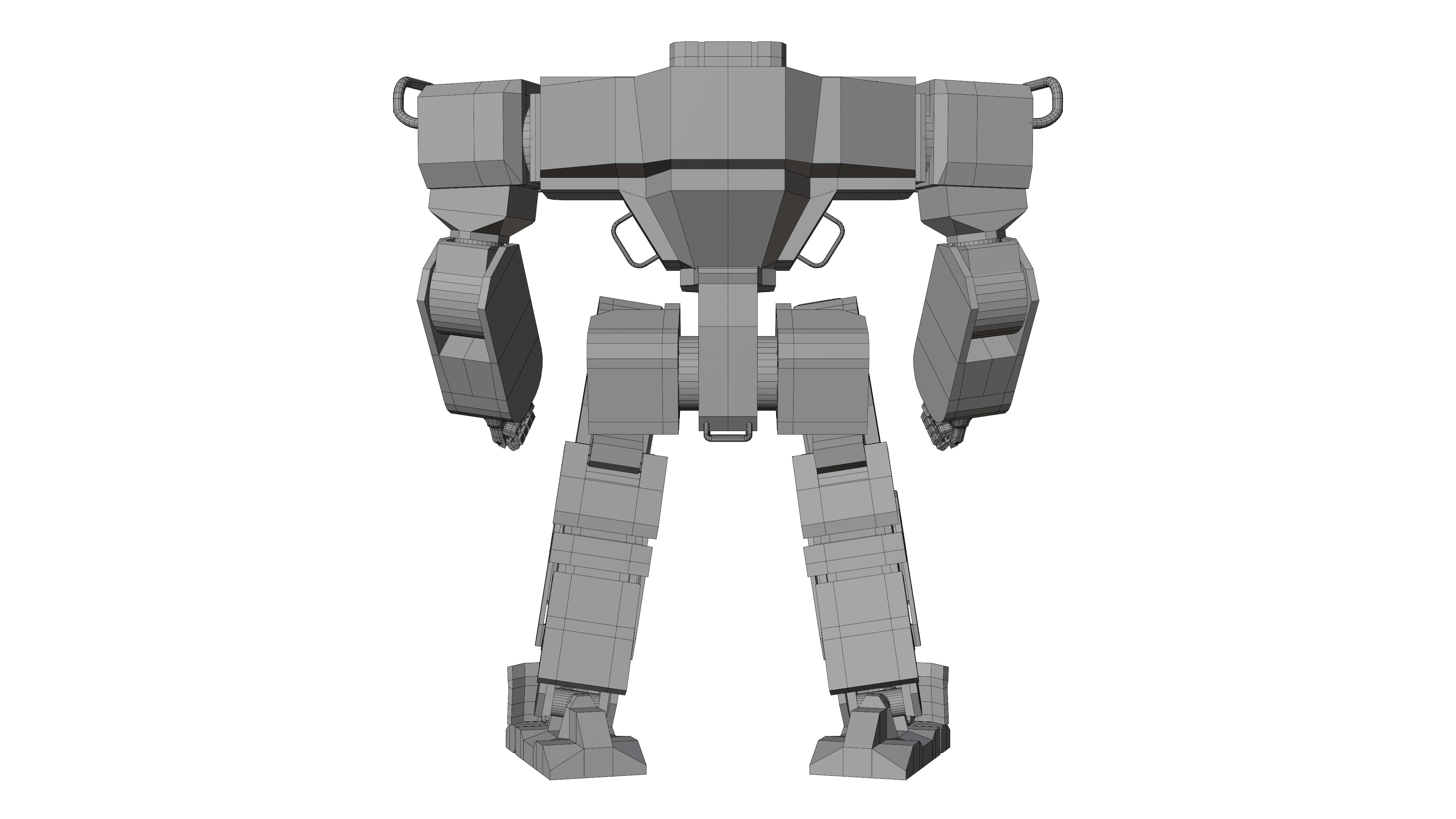 GridLock Grunt Low-poly 3D model_17