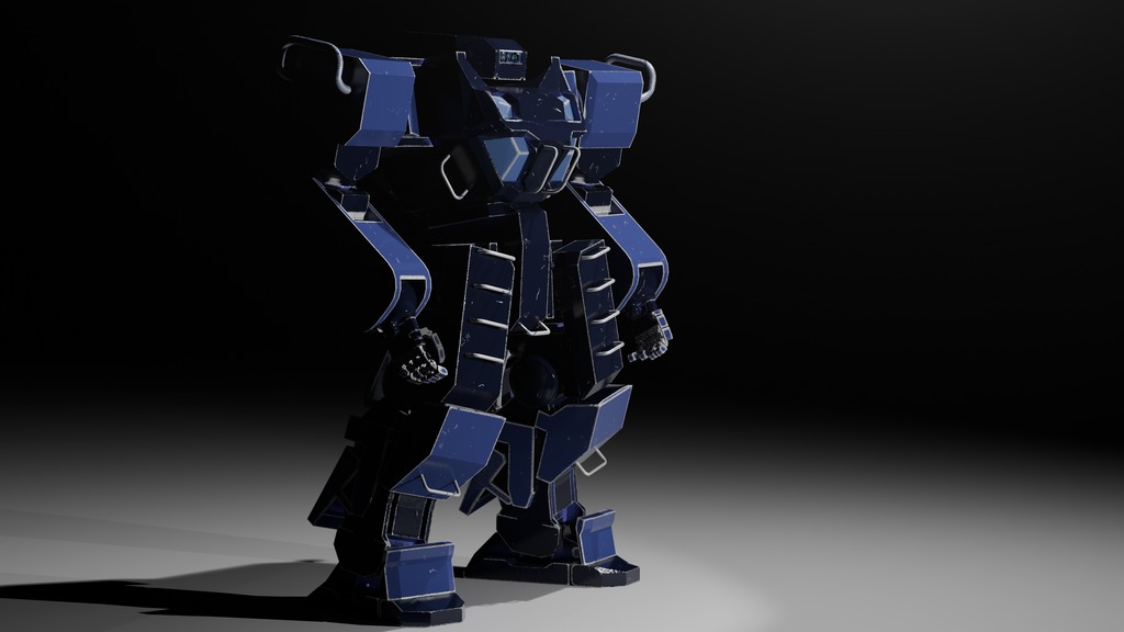 GridLock Grunt Low-poly 3D model_5