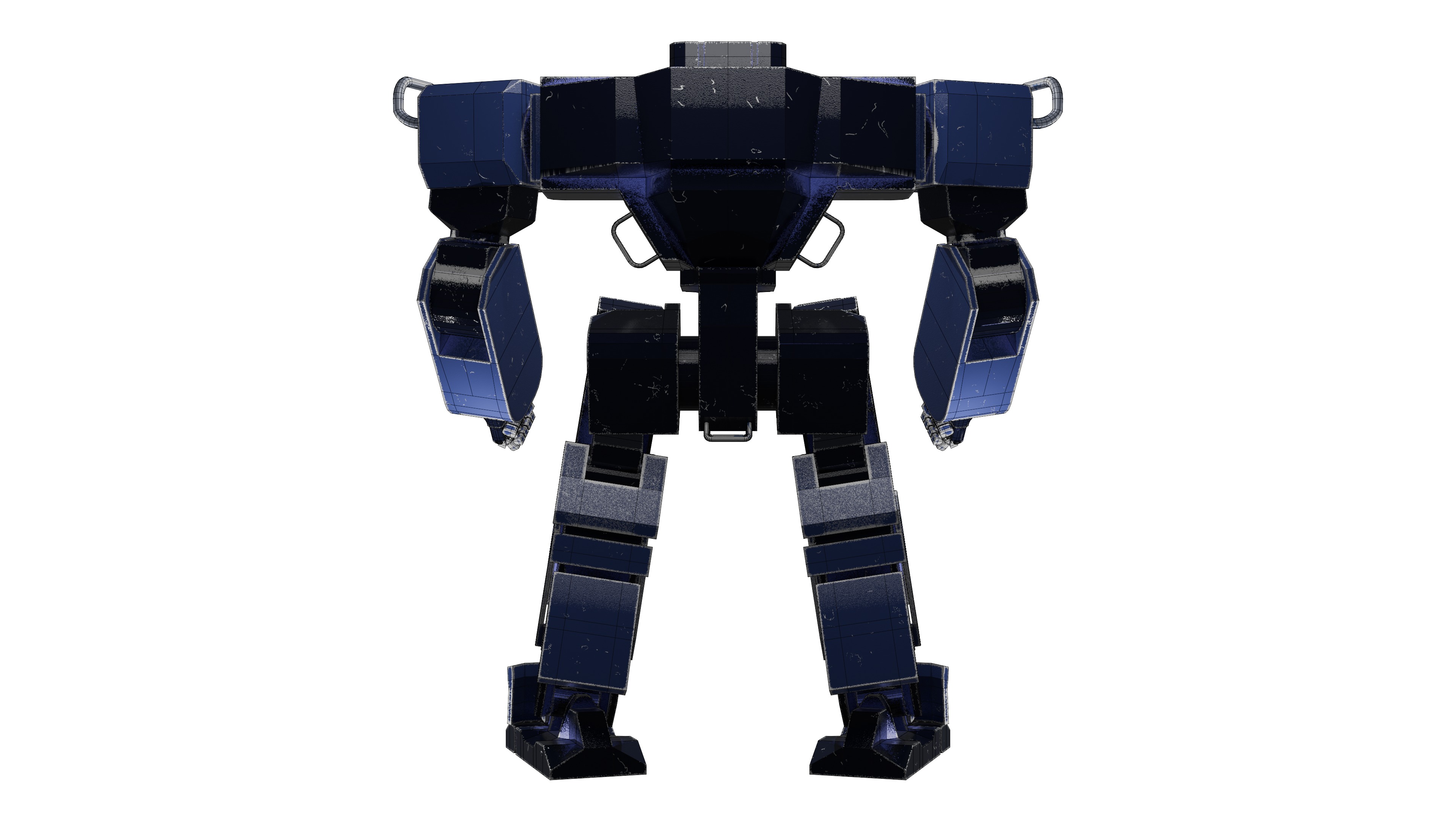 GridLock Grunt Low-poly 3D model_16