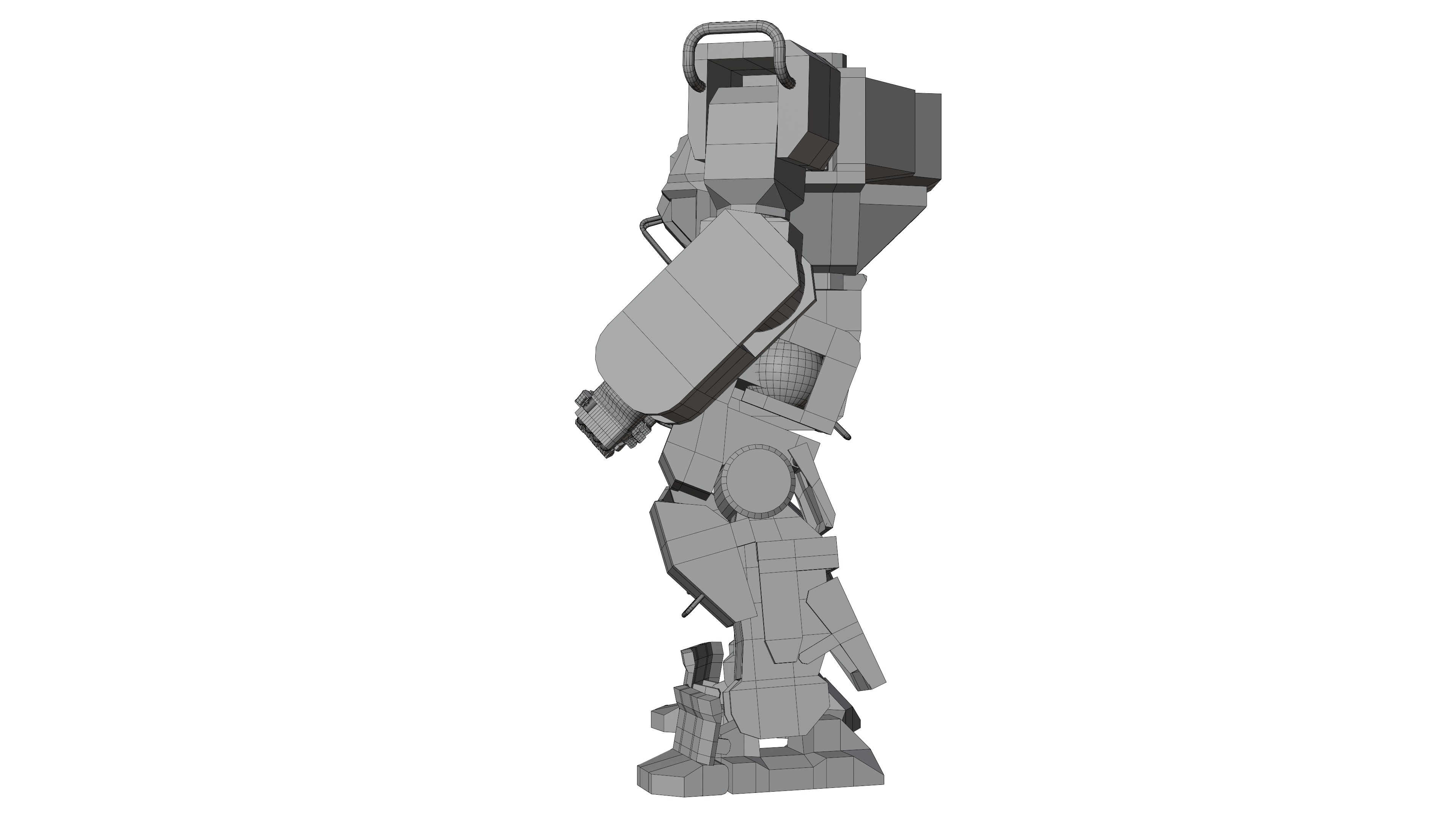 GridLock Grunt Low-poly 3D model_14