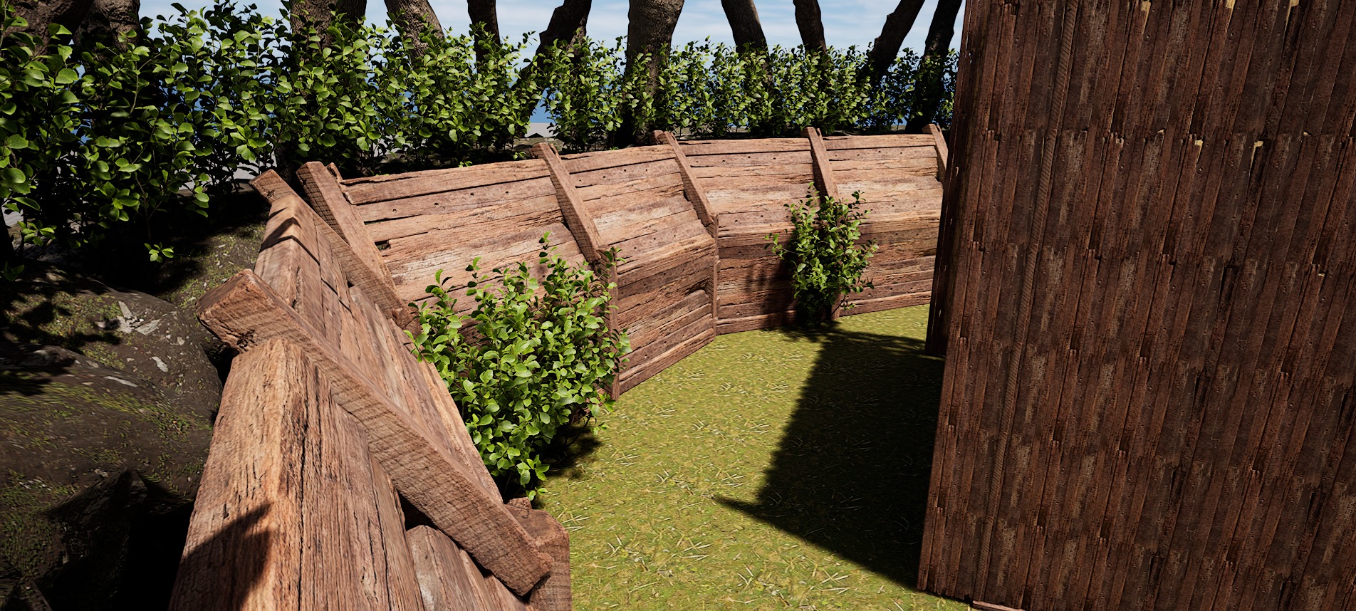 Wooden Log Cabin in a Fantasy Forest Free 3D model_19