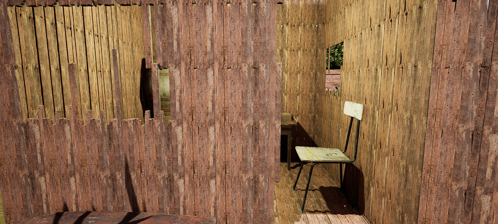 Wooden Log Cabin in a Fantasy Forest Free 3D model_14