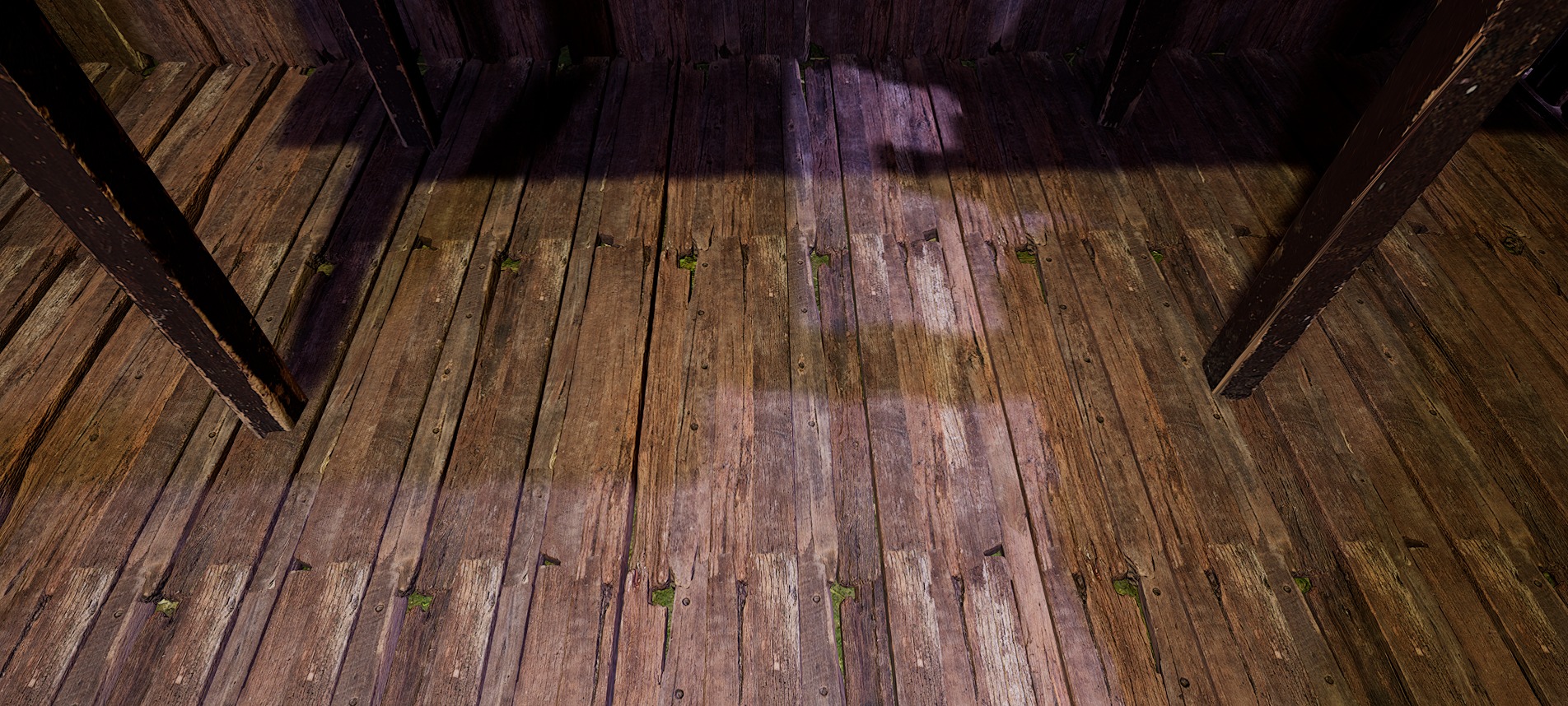 Wooden Log Cabin in a Fantasy Forest Free 3D model_33