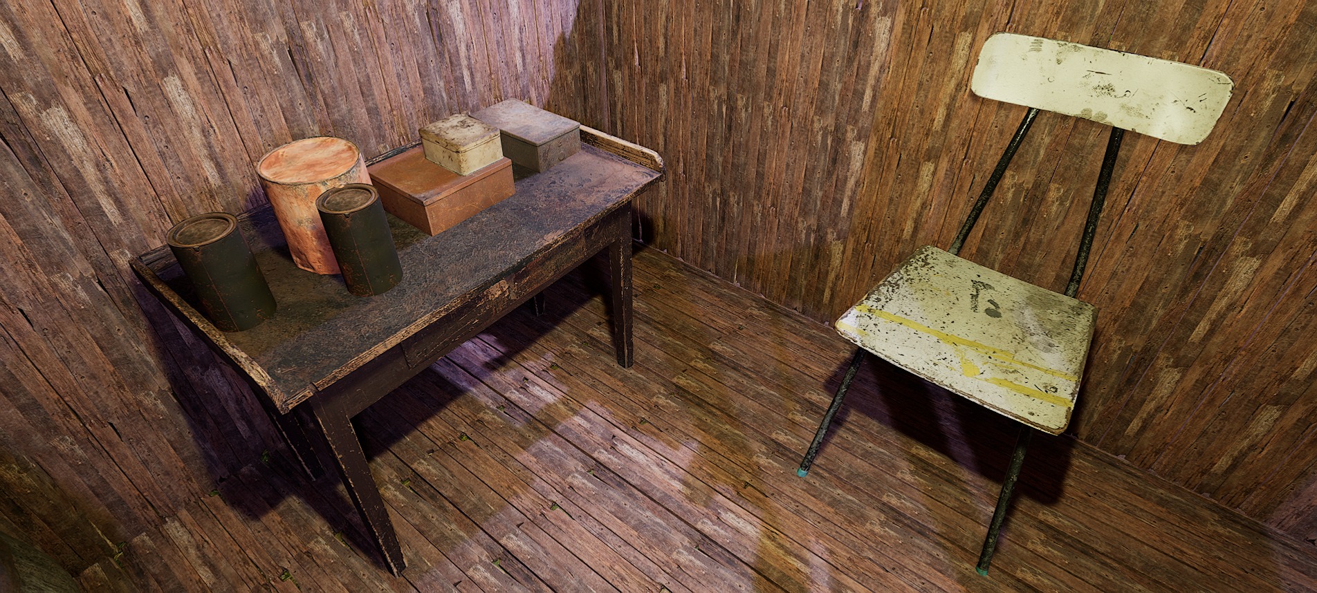 Wooden Log Cabin in a Fantasy Forest Free 3D model_35