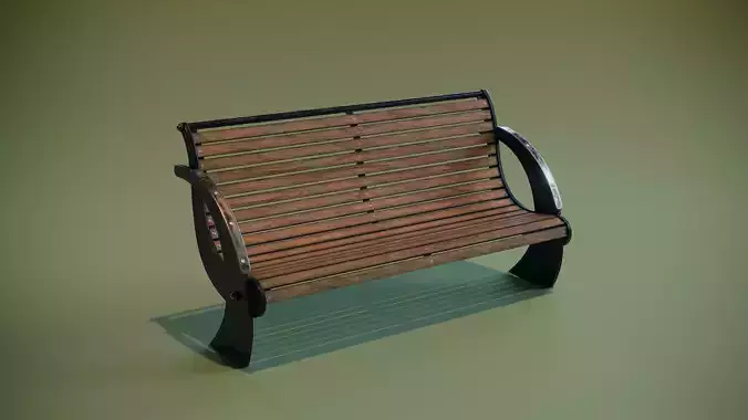 Modern Park Bench