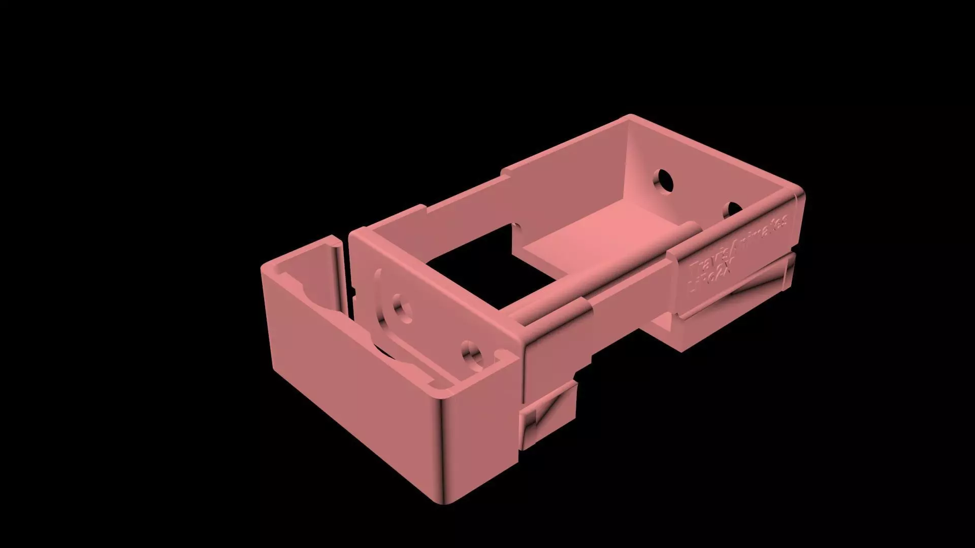 LiPo Battery Container 2X 18650 3D print model_0