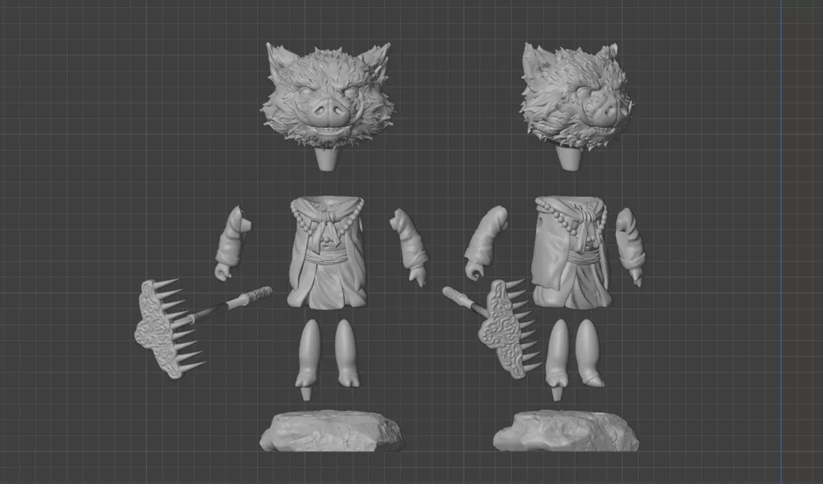 Zhu Bajie - Black Myth Wukong free Free 3D print model
