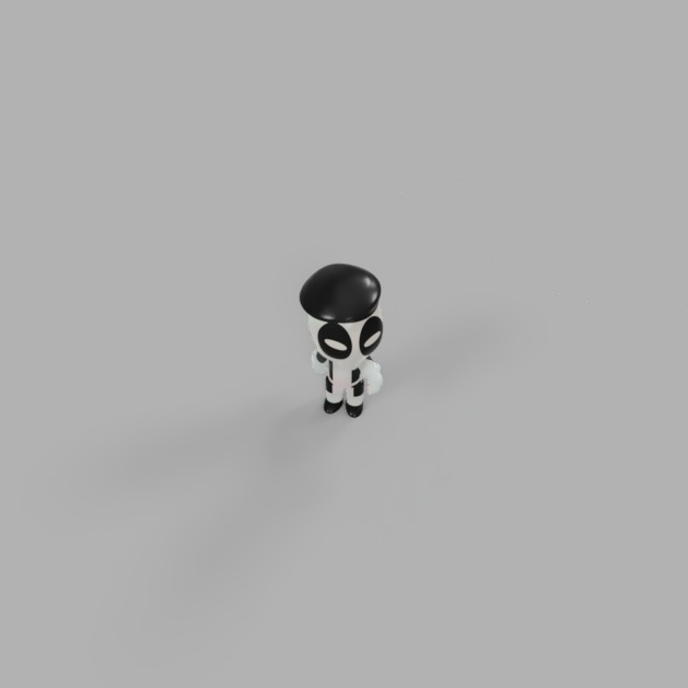 Marvel Comics Mini Mimepool Wade Winston Wilson 3D model_2