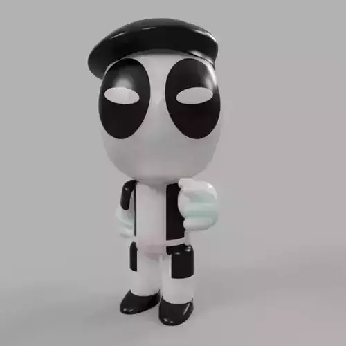 Marvel Comics Mini Mimepool Wade Winston Wilson 3D model