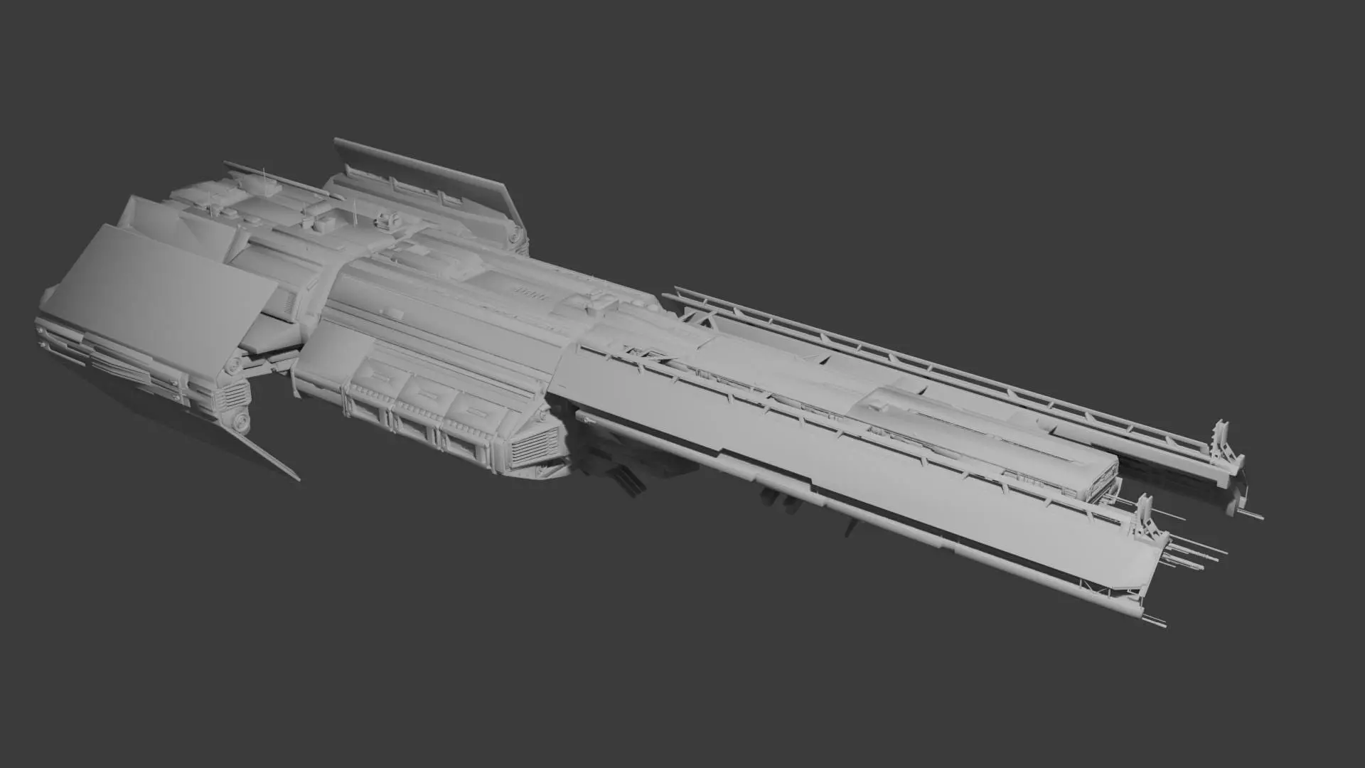 Helldivers 2 Super Destroyer Ship STL 3D print model_0