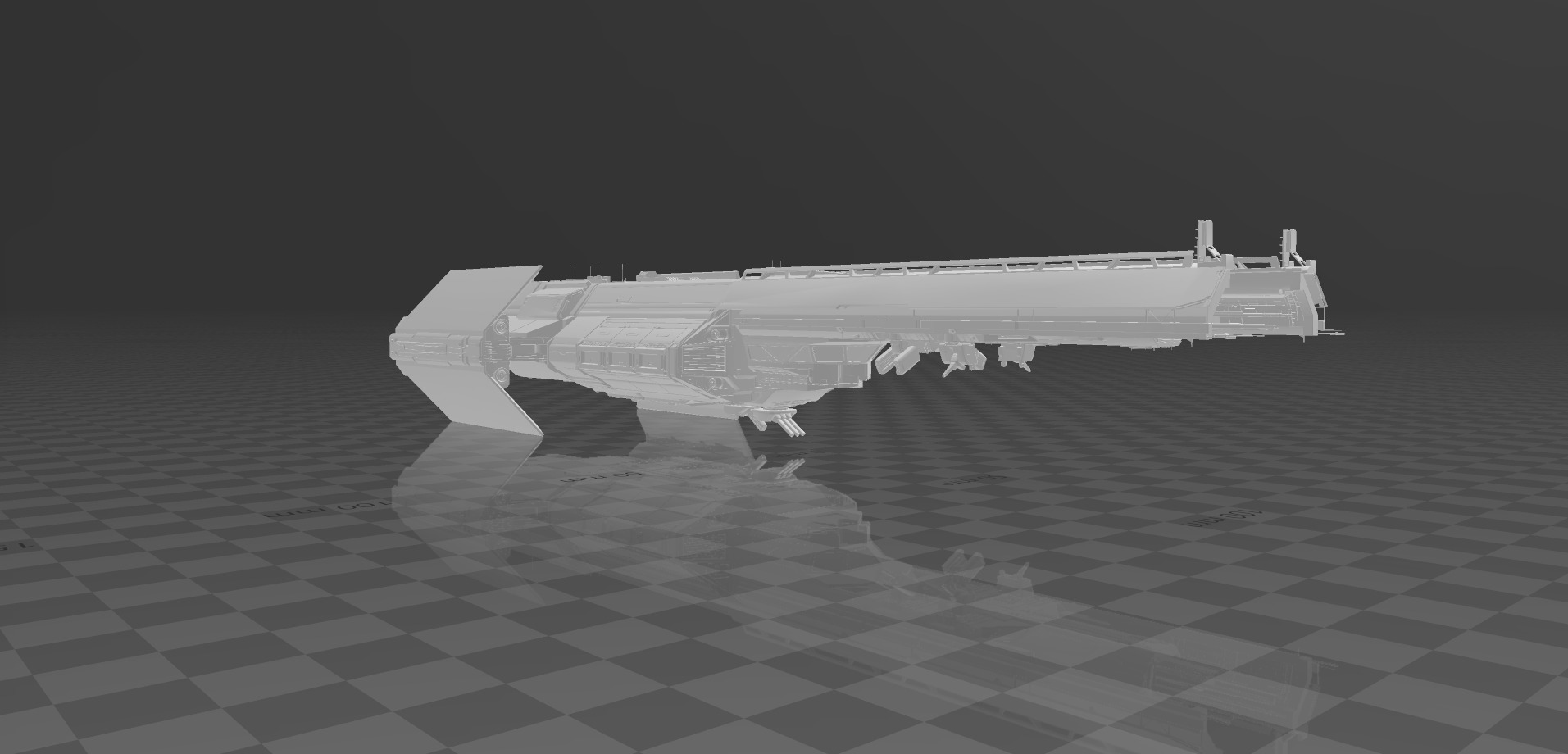 Helldivers 2 Super Destroyer Ship STL 3D print model_1