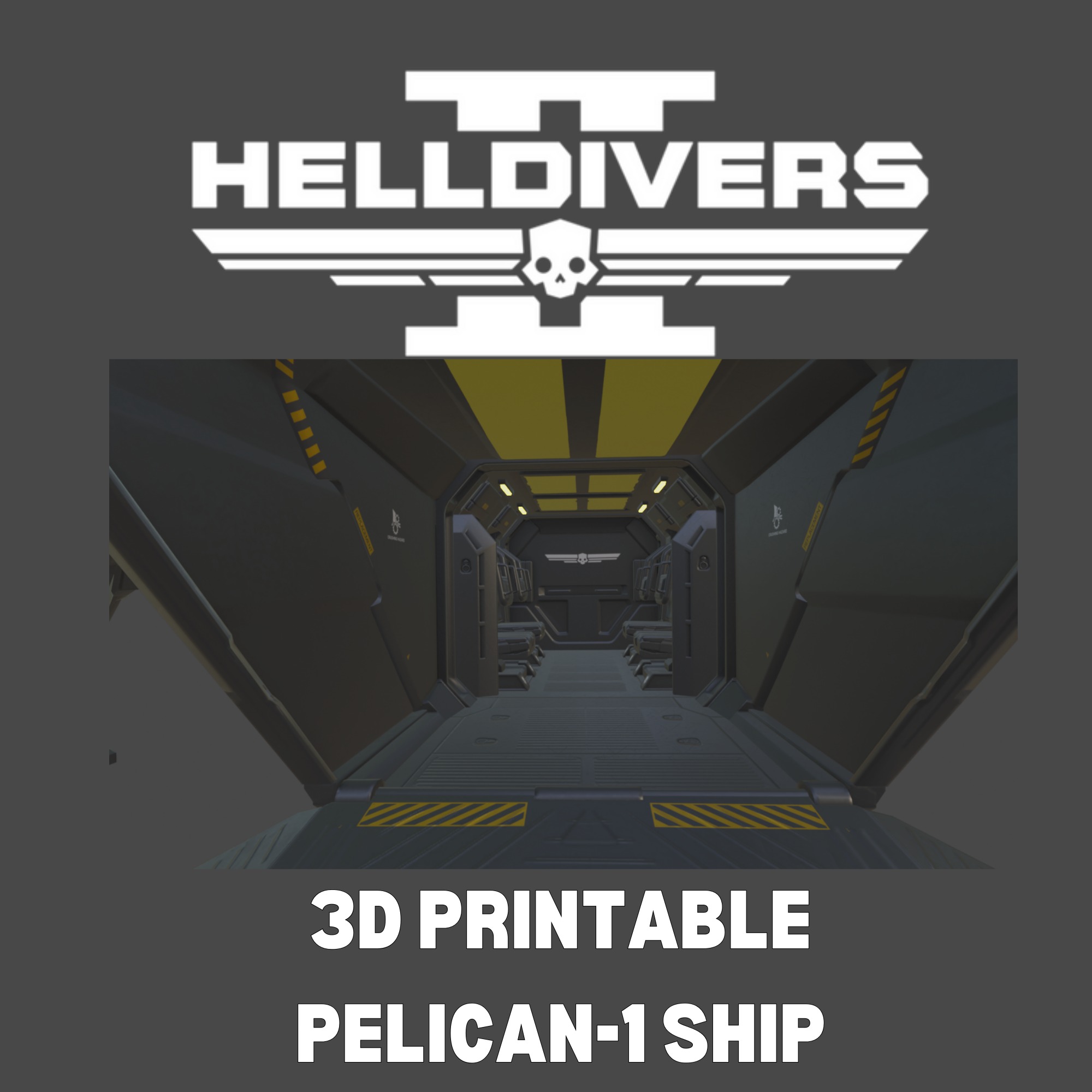 HELLDIVERS 2 PELICAN-1 SHIP 3D print model_5