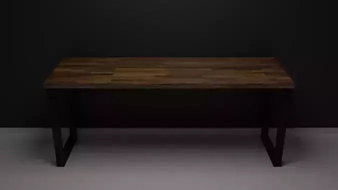 IKEA Karlby Worktop Desk with Oikiture Table Legs