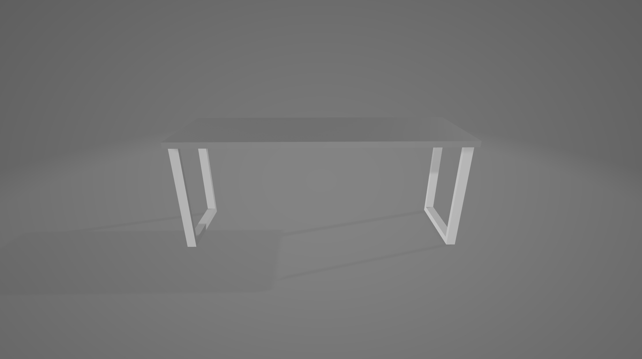 IKEA Karlby Worktop Desk with Oikiture Table Legs 3D model_9