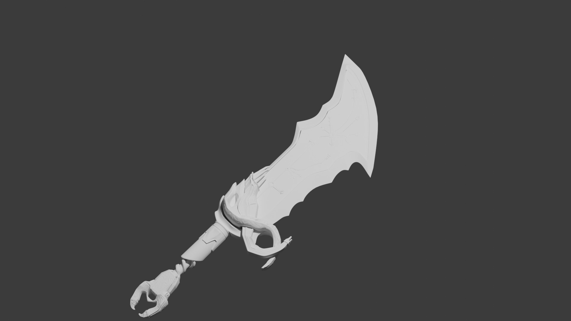 God of War Blade of Chaos Tier 5 3D Printable Model STL 3D print model_1