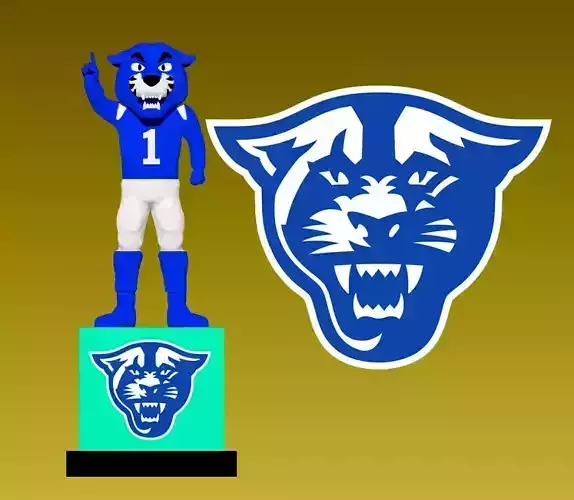 NCAA - Georgia State Panthers football mascot statue 3D print model