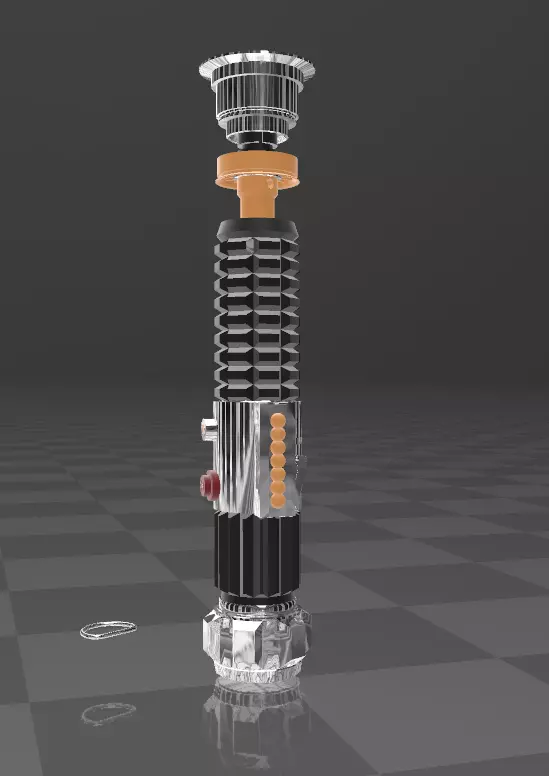 3D Printable Obi-Wan Kenobi Lightsaber STL File Star Wars 3D print model