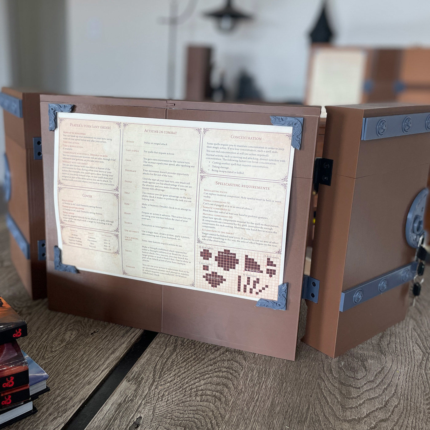 DM Inventory - Miniature Display - Small DM Screen 3D print model_2