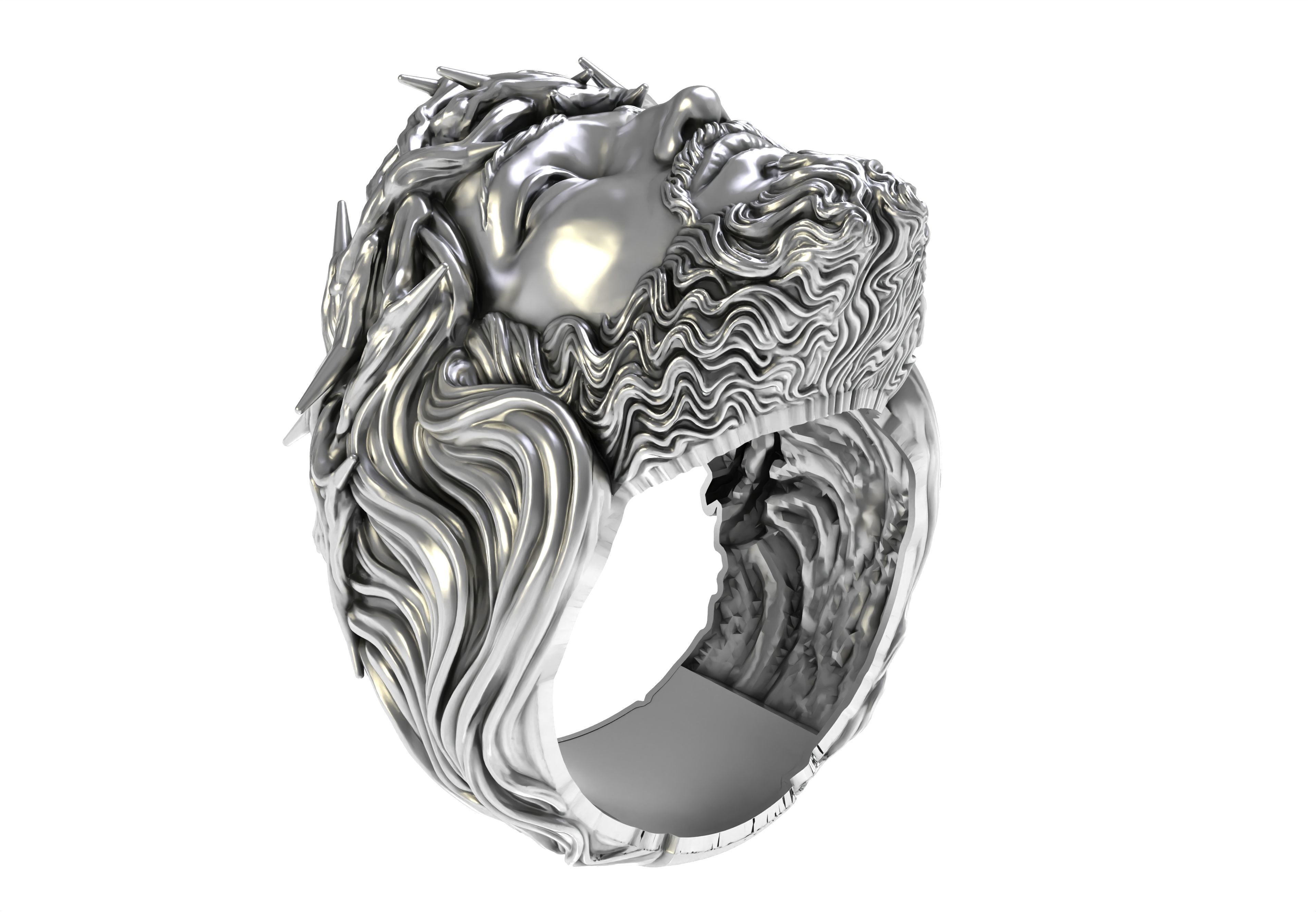 Jesus Ring 3D print model_13