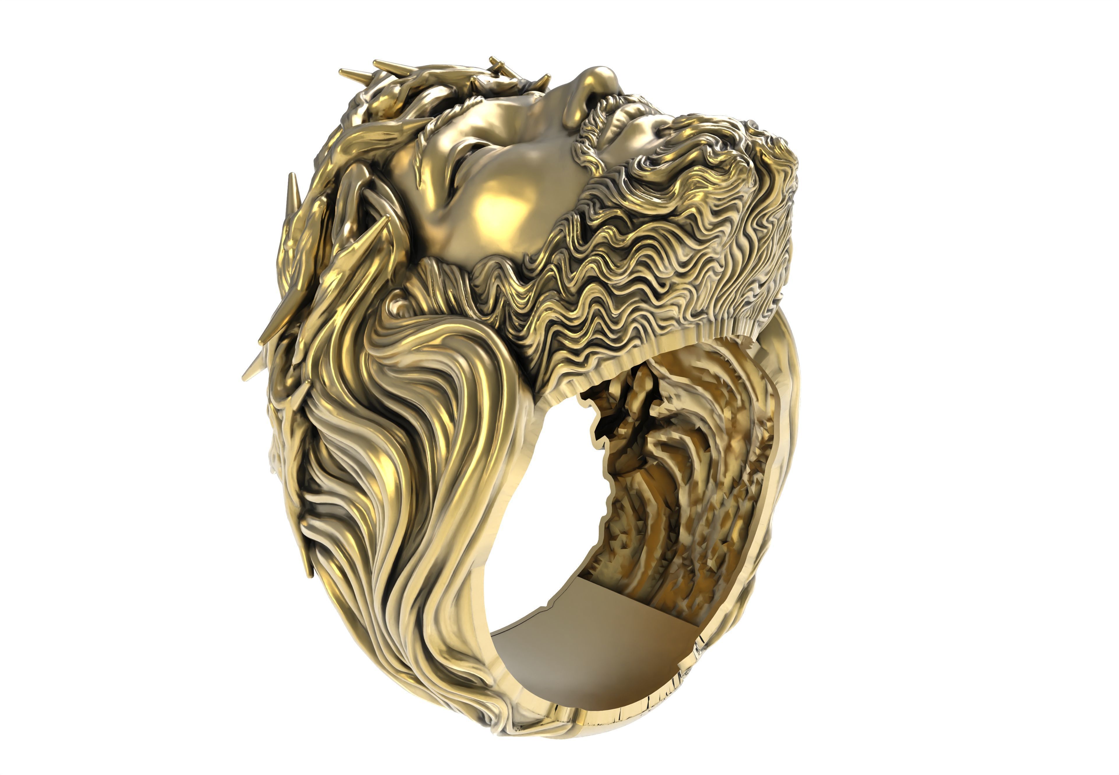 Jesus Ring 3D print model_7