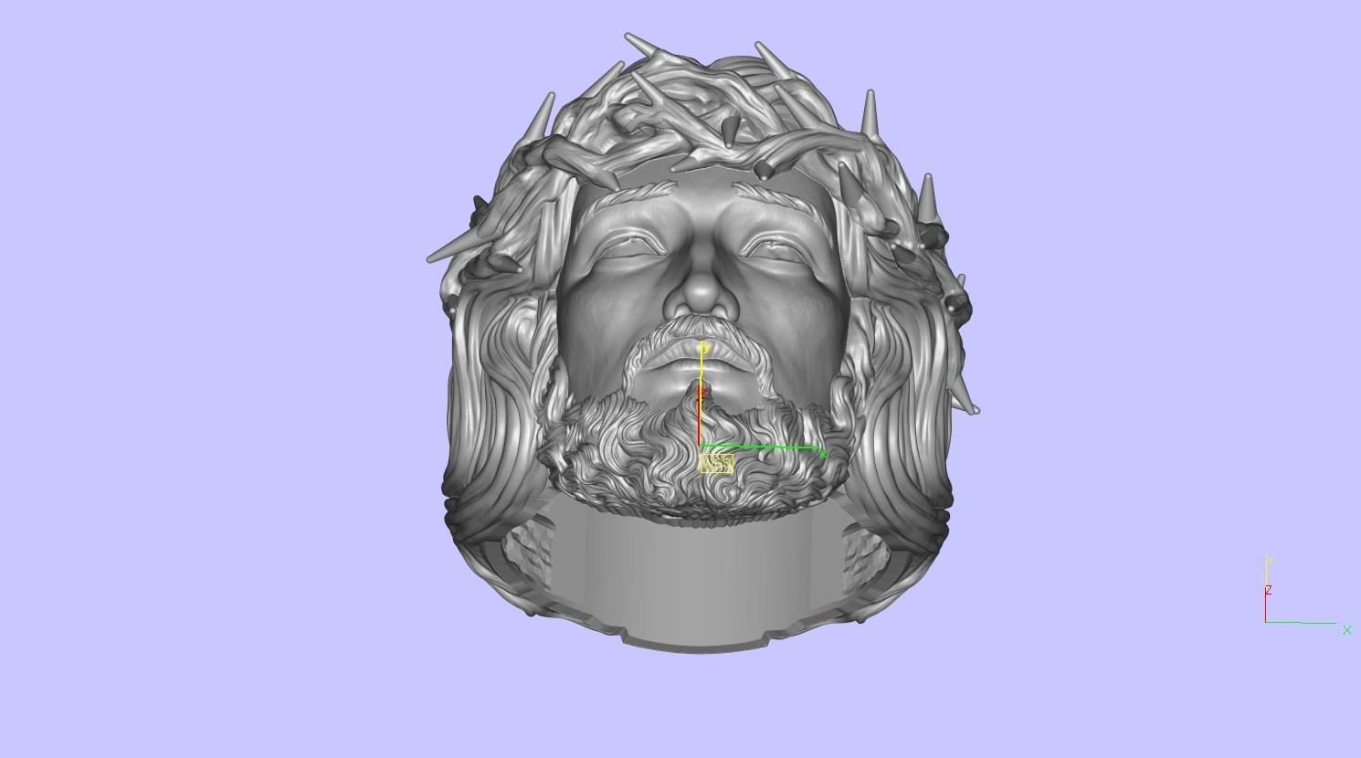 Jesus Ring 3D print model_27