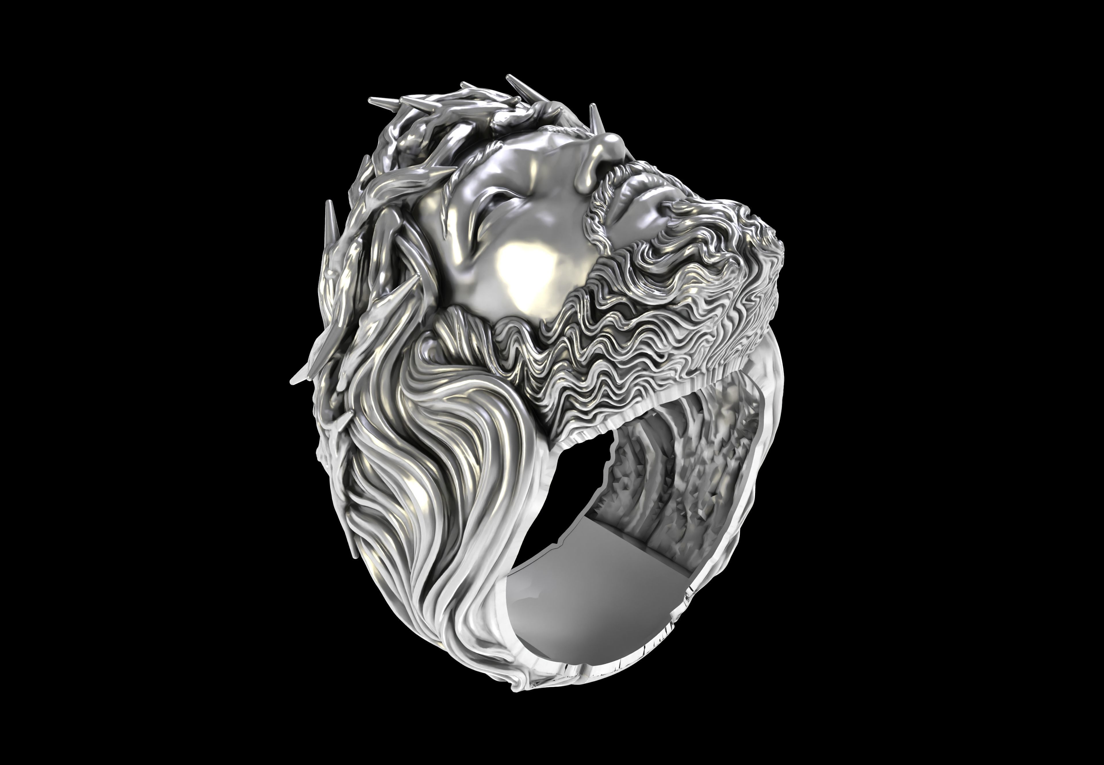 Jesus Ring 3D print model_19