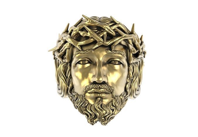 Jesus Ring 3D print model