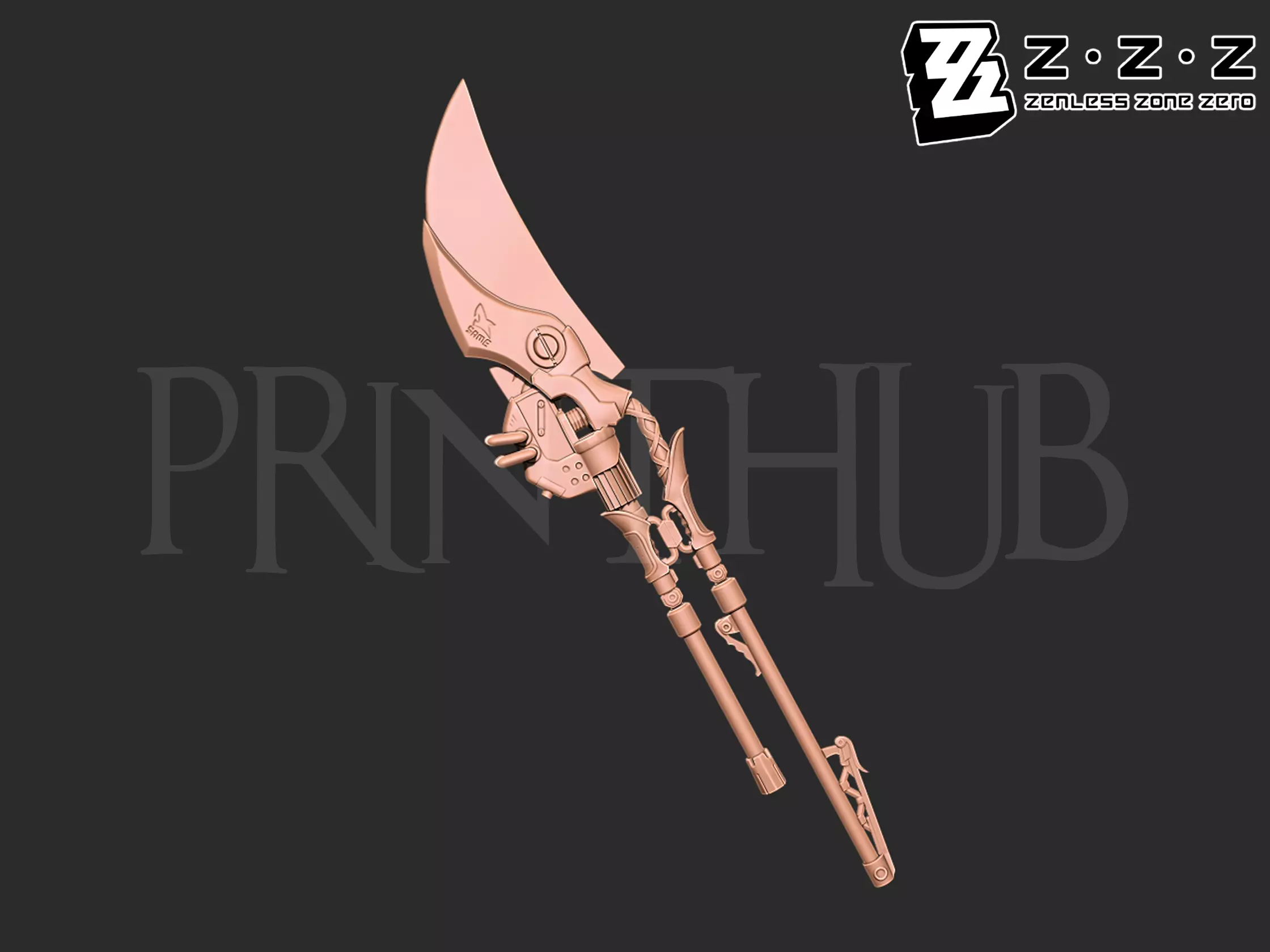 Ellen Joe shark blade from Zenless Zone Zero 3D print model_0