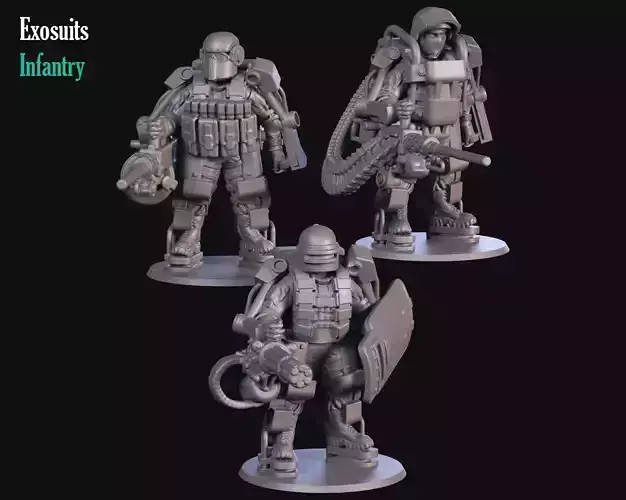Exosuits  3D print model