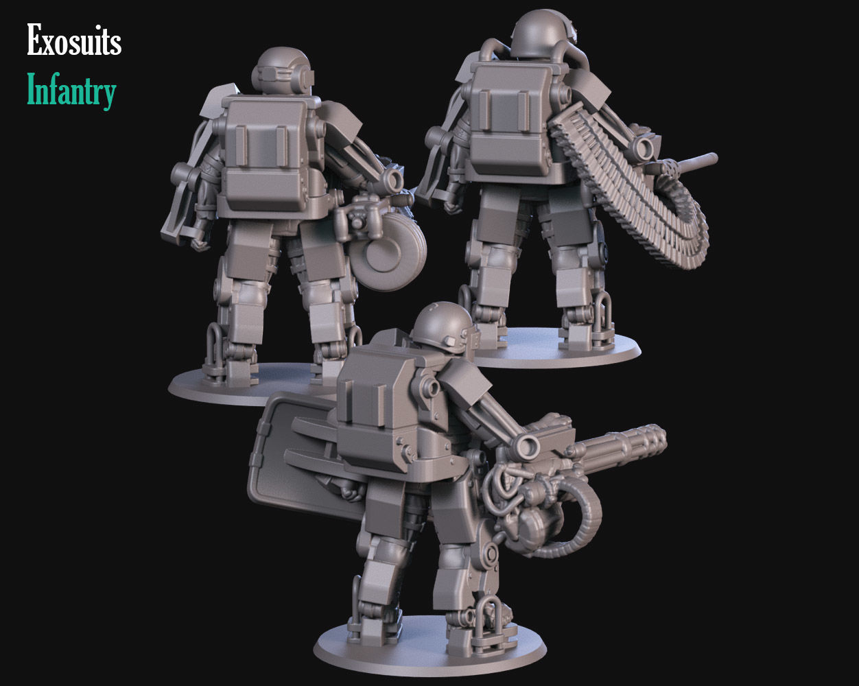 Exosuits  3D print model_2