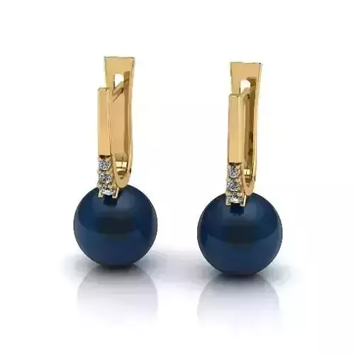 Earrings Pearl Model 6404