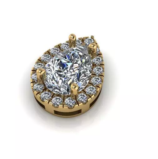 Pendant pear Model 6401 3D print model_0