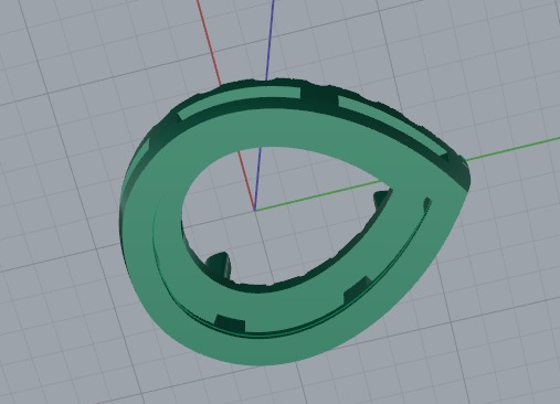 Pendant pear Model 6401 3D print model_4