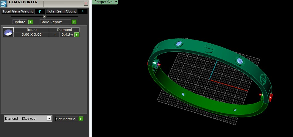 Bolt bracelet size 17 Model 6386 3D print model_7