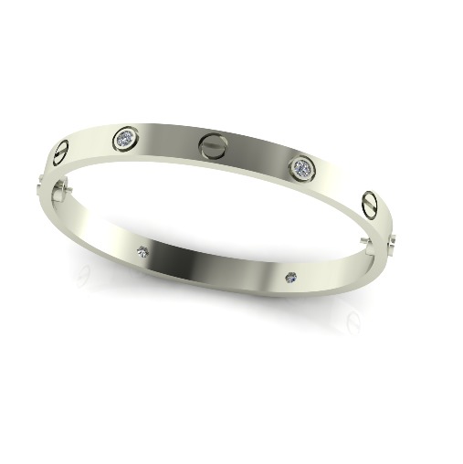 Bolt bracelet size 17 Model 6386 3D print model_1