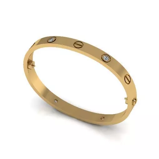 Bolt bracelet size 17 Model 6386 3D print model_0