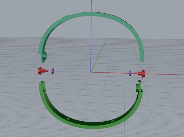 Bolt bracelet size 17 Model 6386 3D print model_3